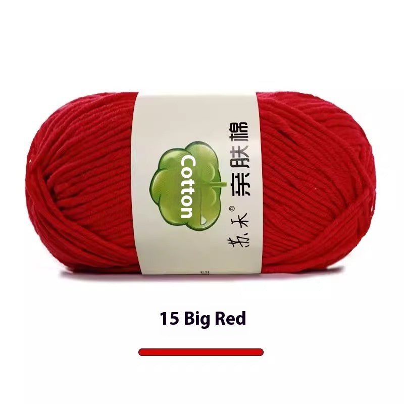 5-Strand Skin-Friendly Combed Milk Cotton Yarn – Hand Knitting Supplies