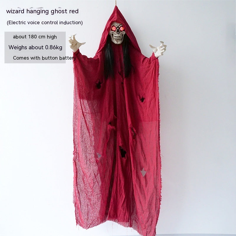 Halloween Hanging Ghost Decoration – Spooky Death Festival Haunted House Prop