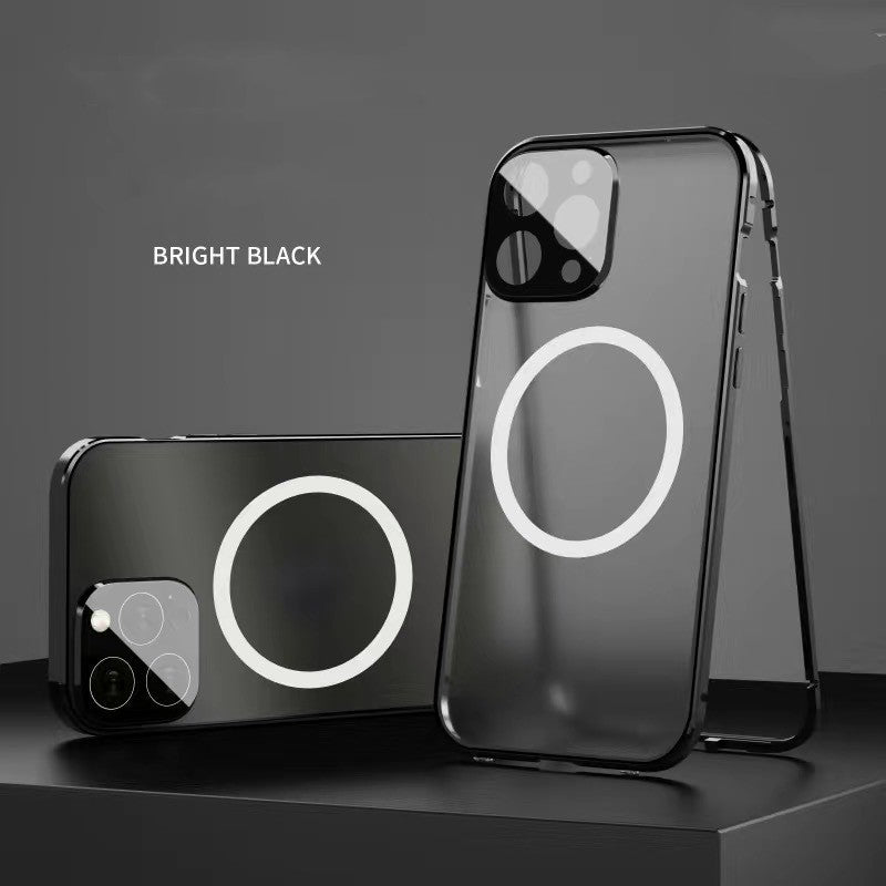 New Phone Case Magsafe Magnetic All-inclusive Double-sided Glass Anti-fall Shell