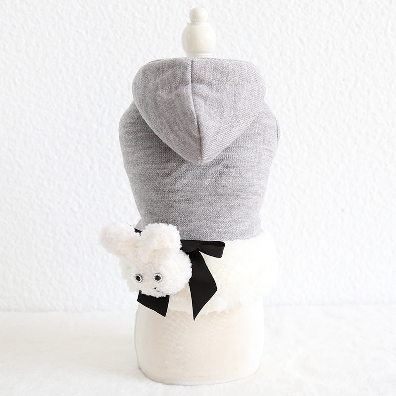 Three-dimensional Rabbit Wool Coat Pet Dog Clothes
