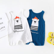 Baby Romper – Sleeveless Strap Pants One-Piece Outfit