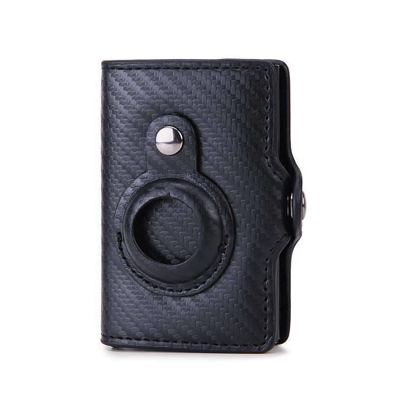 Multifunctional Men's Short Card Holder Wallet with AirTag Slot