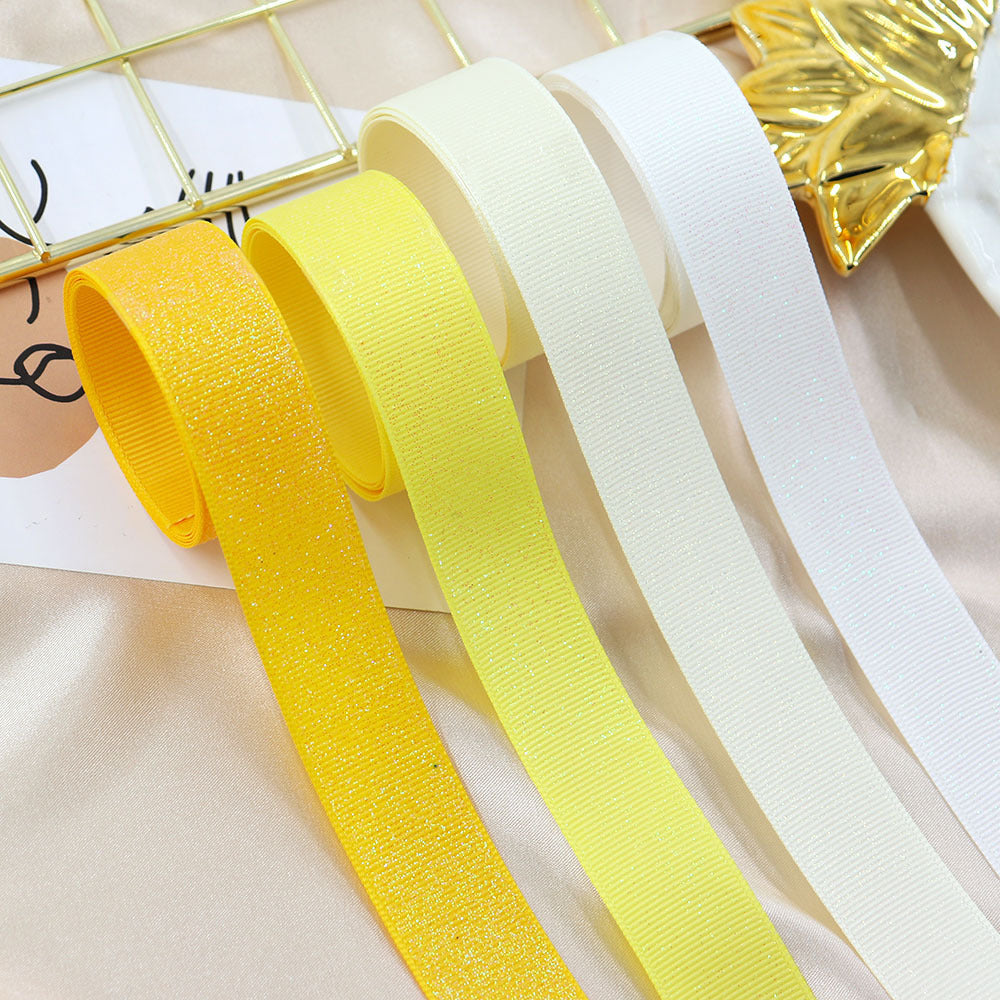 Silk Ribbon Gift Packaging Glitter Webbing 10 Yards