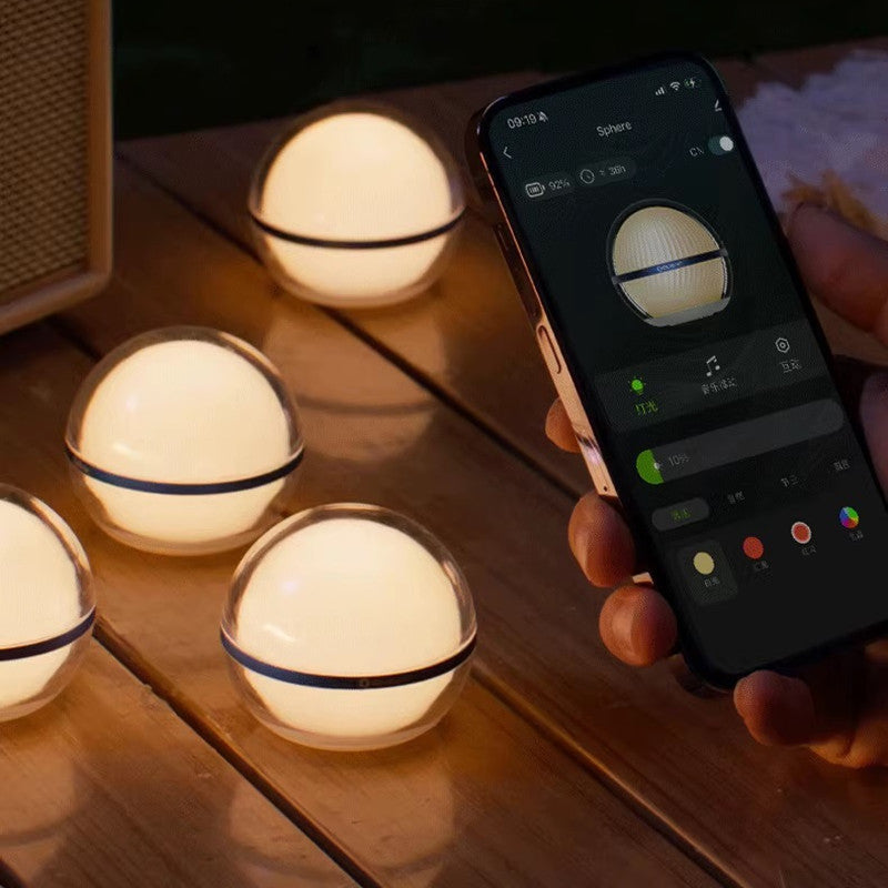 Rechargeable LED Camping Lights Fully Luminous Intelligent Outdoor Lamp