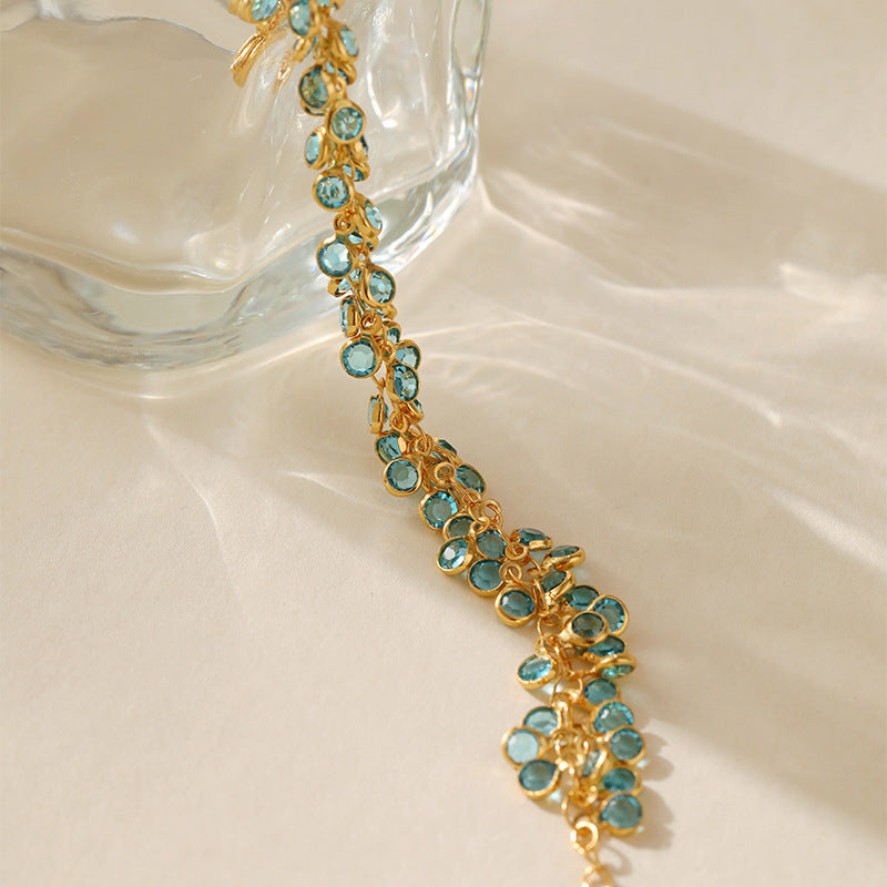 Women's 18K Gold-Plated Bracelet – Multi-Layer Copper Design