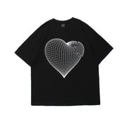 Love Short-sleeved T-shirt Women Early Spring New Design Sense Couple Half-sleeved
