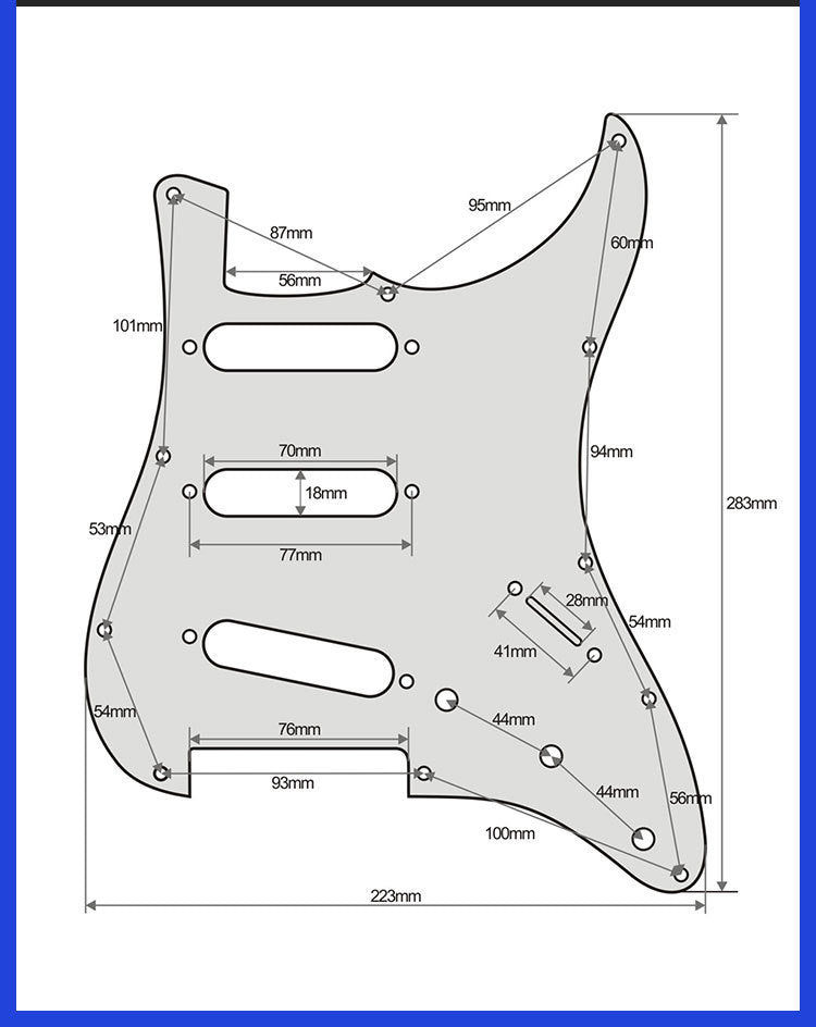 Electric Guitar Guard Plate ST SQ Panel Musical Instrument Accessories