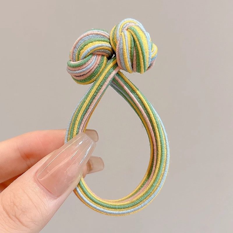 Head Rope Girls' Button High Elastic Color