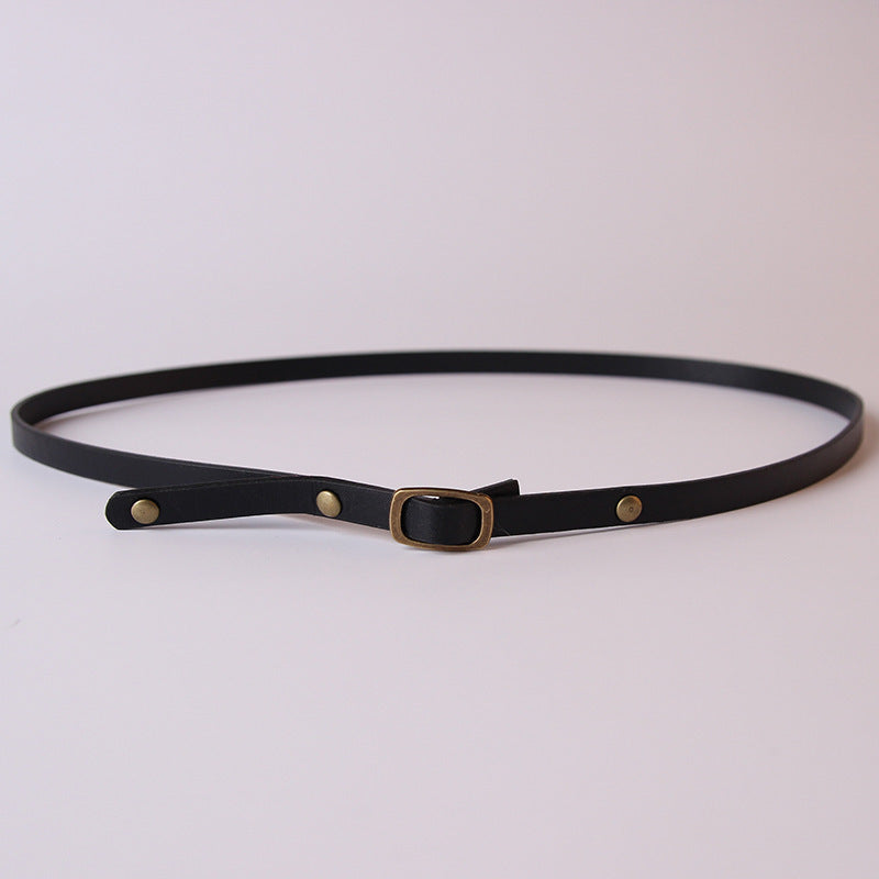 Fashion Personality Top Hat Button Belt Accessories