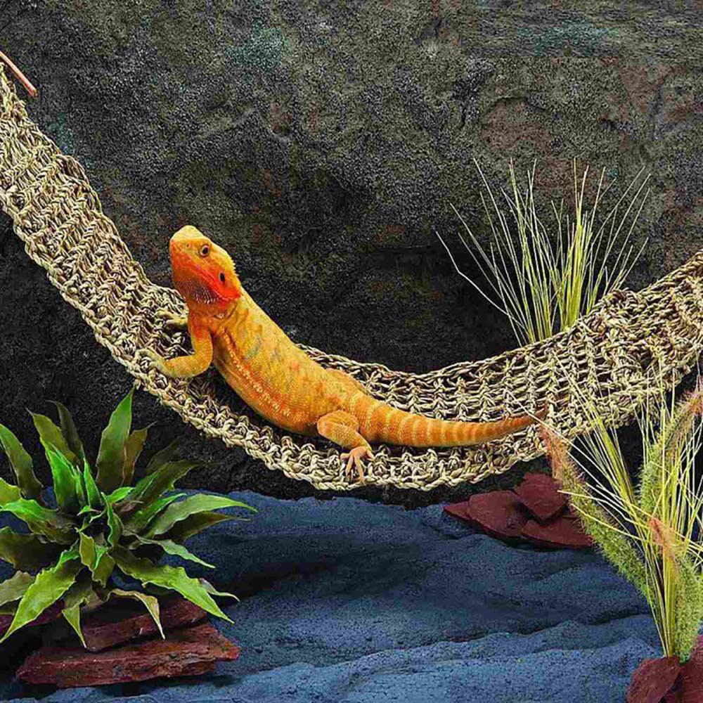 Sea Straw Rope Rectangular Hand-woven Pet Hammock Crawling Mat