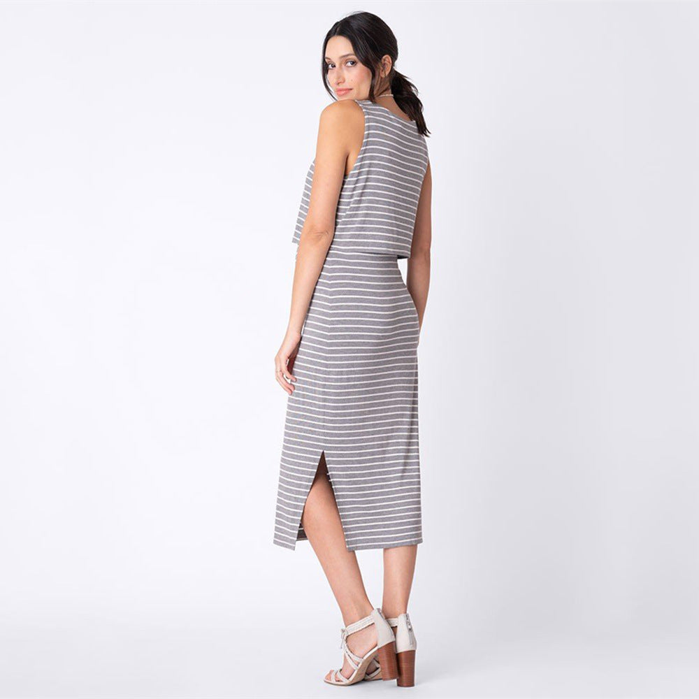 Multifunctional Mother Breastfeeding Sleeveless Dress