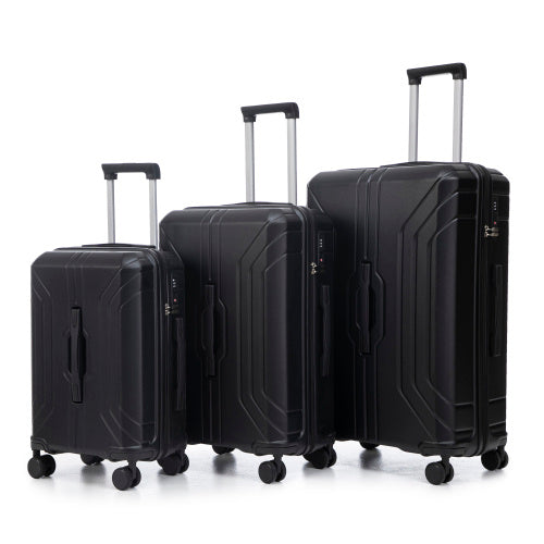 Sleek ABS Spinner Luggage Set Unisex 20 24 28 Inches TSA