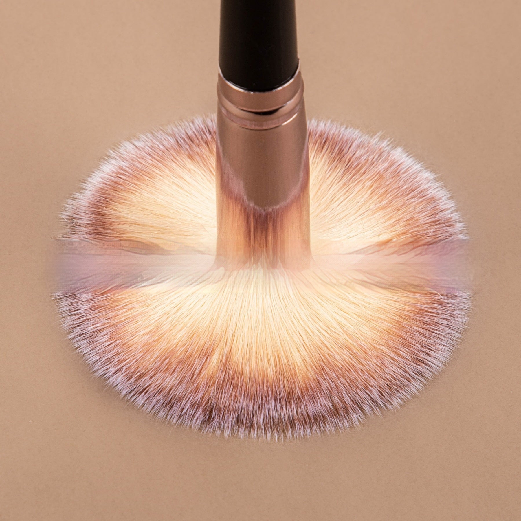 Stainless Steel Handle Synthetic Makeup Brush Set For Face