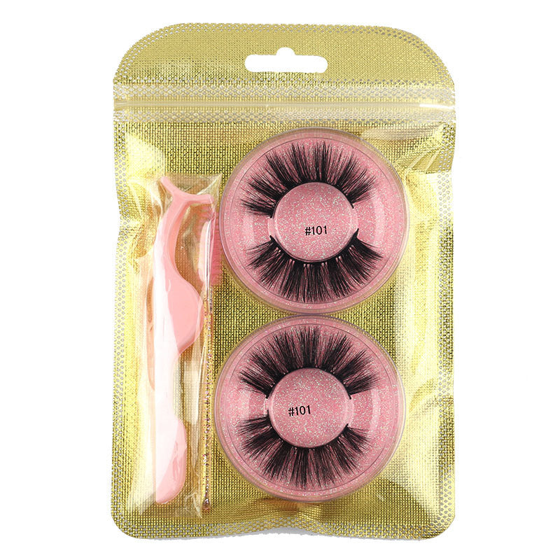 Natural Mink False Eyelashes – Round, Fluffy, Reusable Lash Extension Set