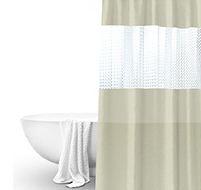Splicing Translucent Waterproof Mildew-Proof Bathroom Shower Partition Curtain