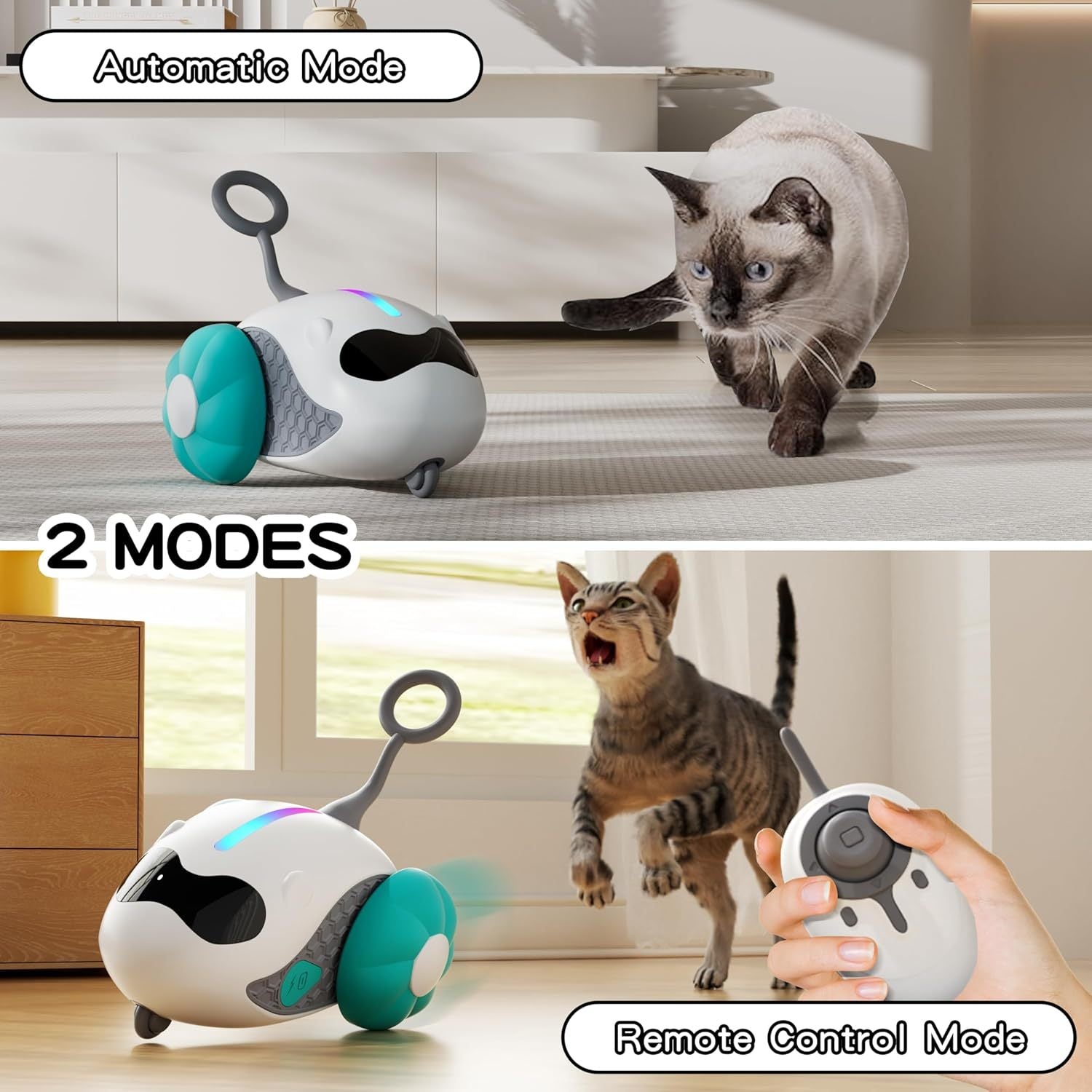 Smart Rechargeable Remote-Controlled Interactive Cat Toy
