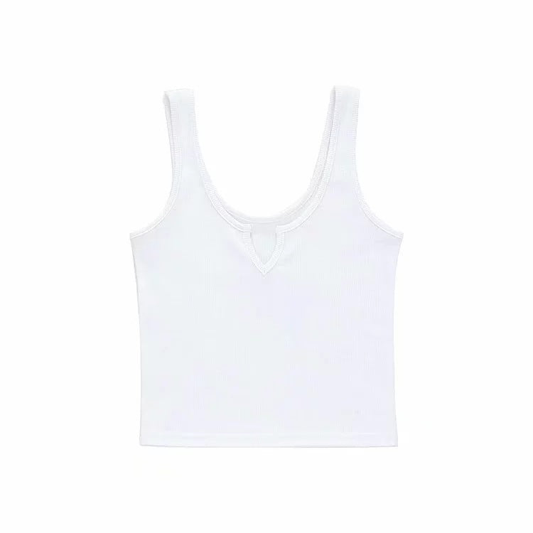 Basic All-matching Outdoor Vest Summer Ins Style American Retro Girl's Age-reducing Scheming Crop-top Spaghetti-strap Top