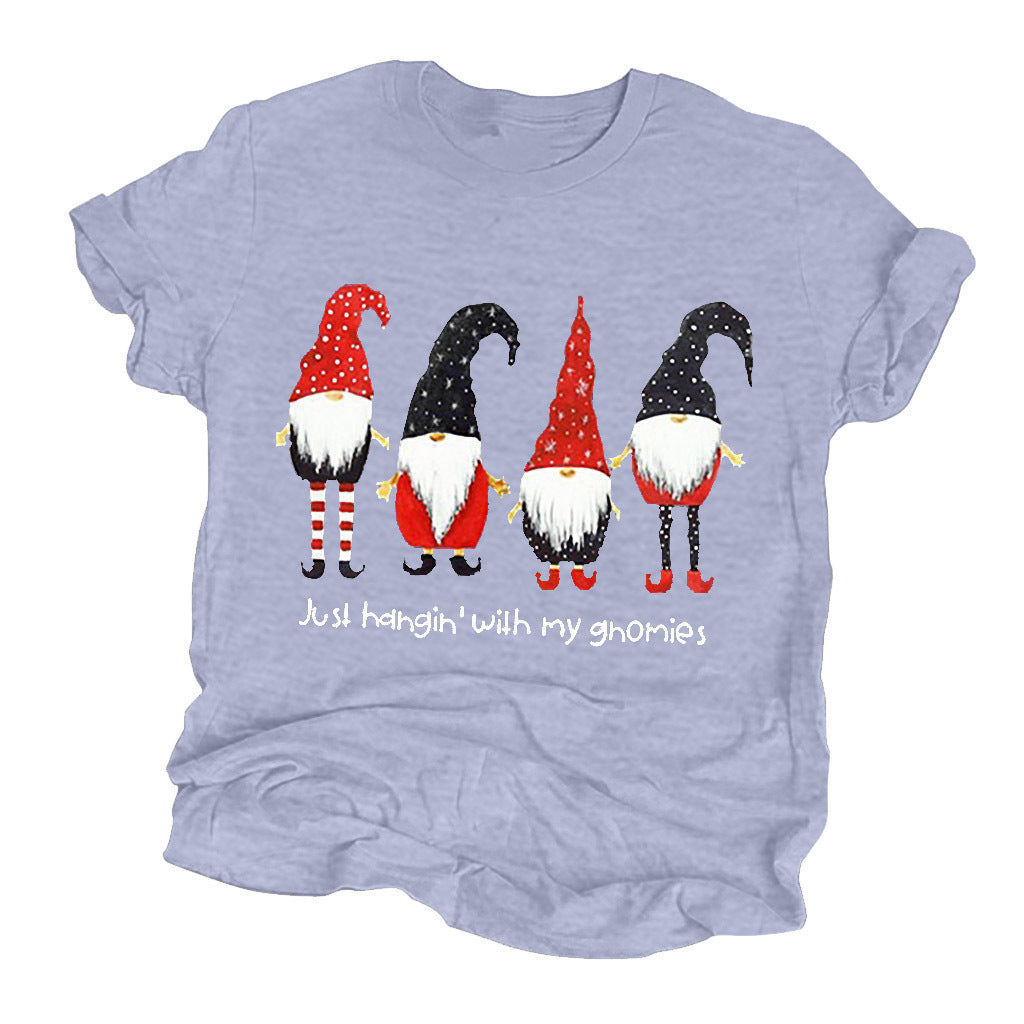 Women's Christmas T-shirt Short Sleeve