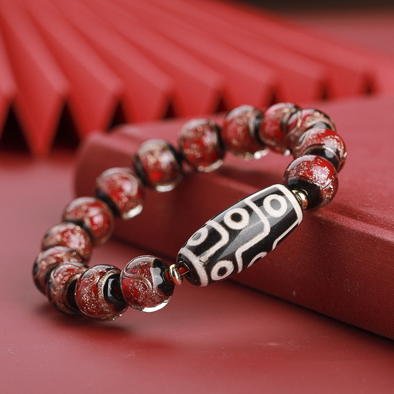 Bracelet Ancient Five-color Multi-treasure Year Snake Lucky Beads