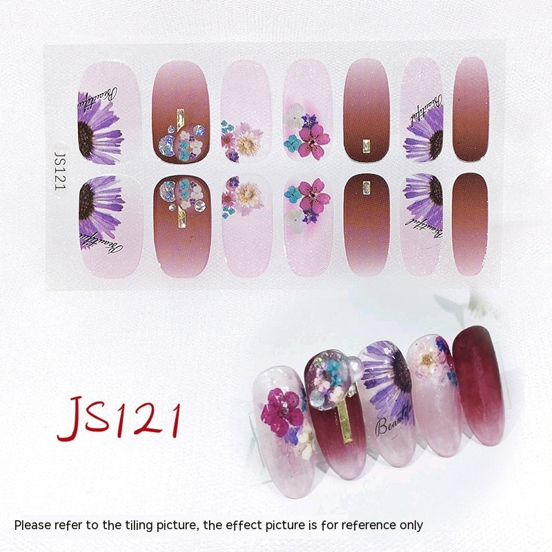 Three-dimensional Craft Crystal Nail Oil Film Crystal Glass Nail Sticker