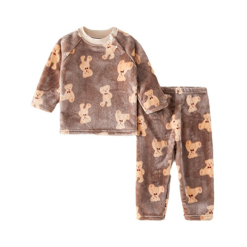 Children's Loungewear Thick Warm Cartoon