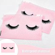 Eyelash EVA Black Zippered Makeup Storage Bag