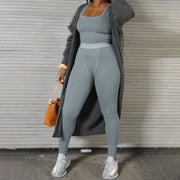 Women’s Seamless Tank Top and High-Waist Leggings 2-Piece Set