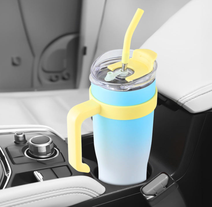 Ochapa 40oz Insulated Tumbler with Handle & Straw