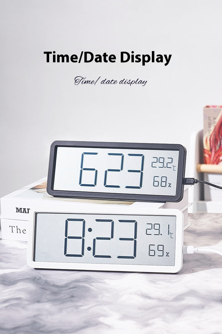 Simple Large Screen Temperature And Humidity Clock