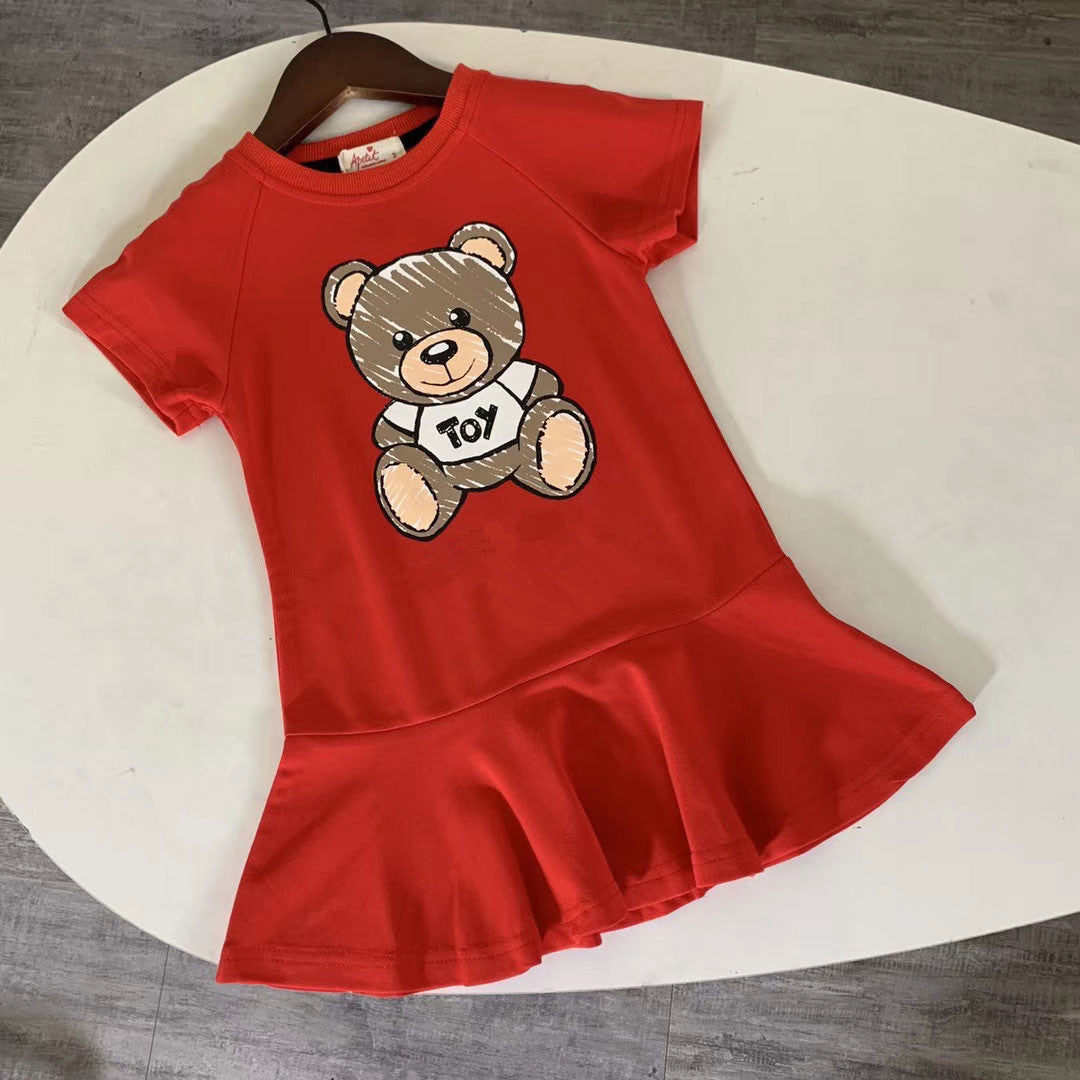 Children's Short Sleeve Princess Dress Half Sleeve Comfortable Dress