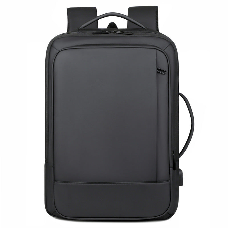 Unisex Solid Color Oxford Business Travel Computer Backpack