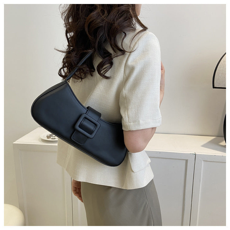 Western Style Shoulder Texture Crossbody Small Square Underarm Bag