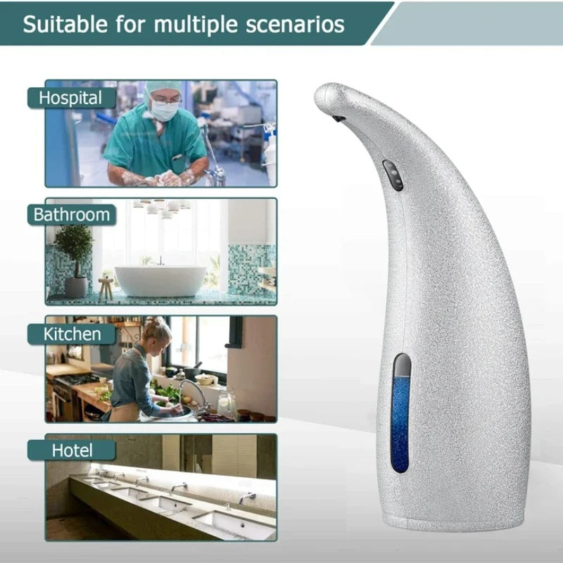 300ml Automatic Soap Dispenser – Infrared Sensor Touchless Foam & Shampoo Dispenser for Bathroom & Kitchen