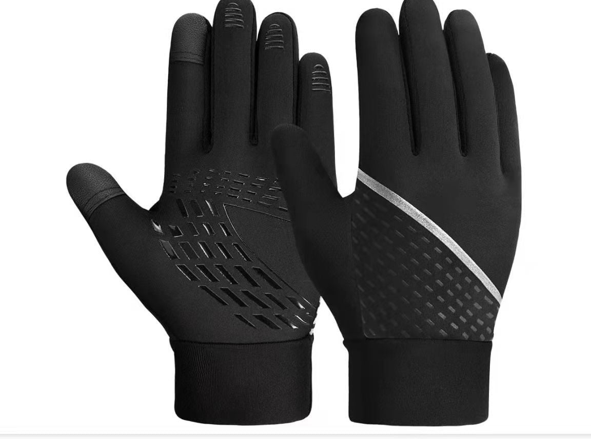 Striped Bicycle Gloves – Warm Riding Gear for Adults & Children