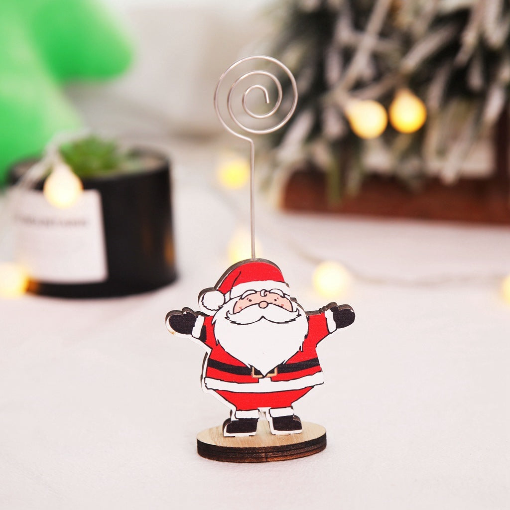 Christmas Decorations Wooden Celebrity Gift Box Ornaments For The Elderly