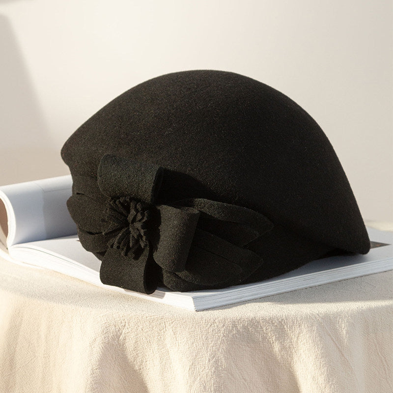Women's Korean Style English  Woolen Felt Hat