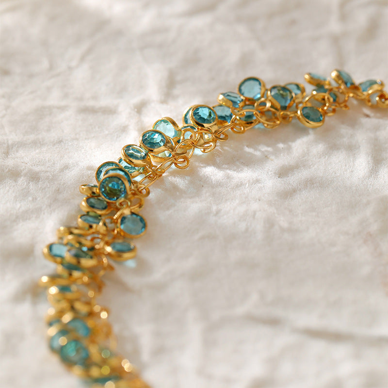 Women's 18K Gold-Plated Bracelet – Multi-Layer Copper Design
