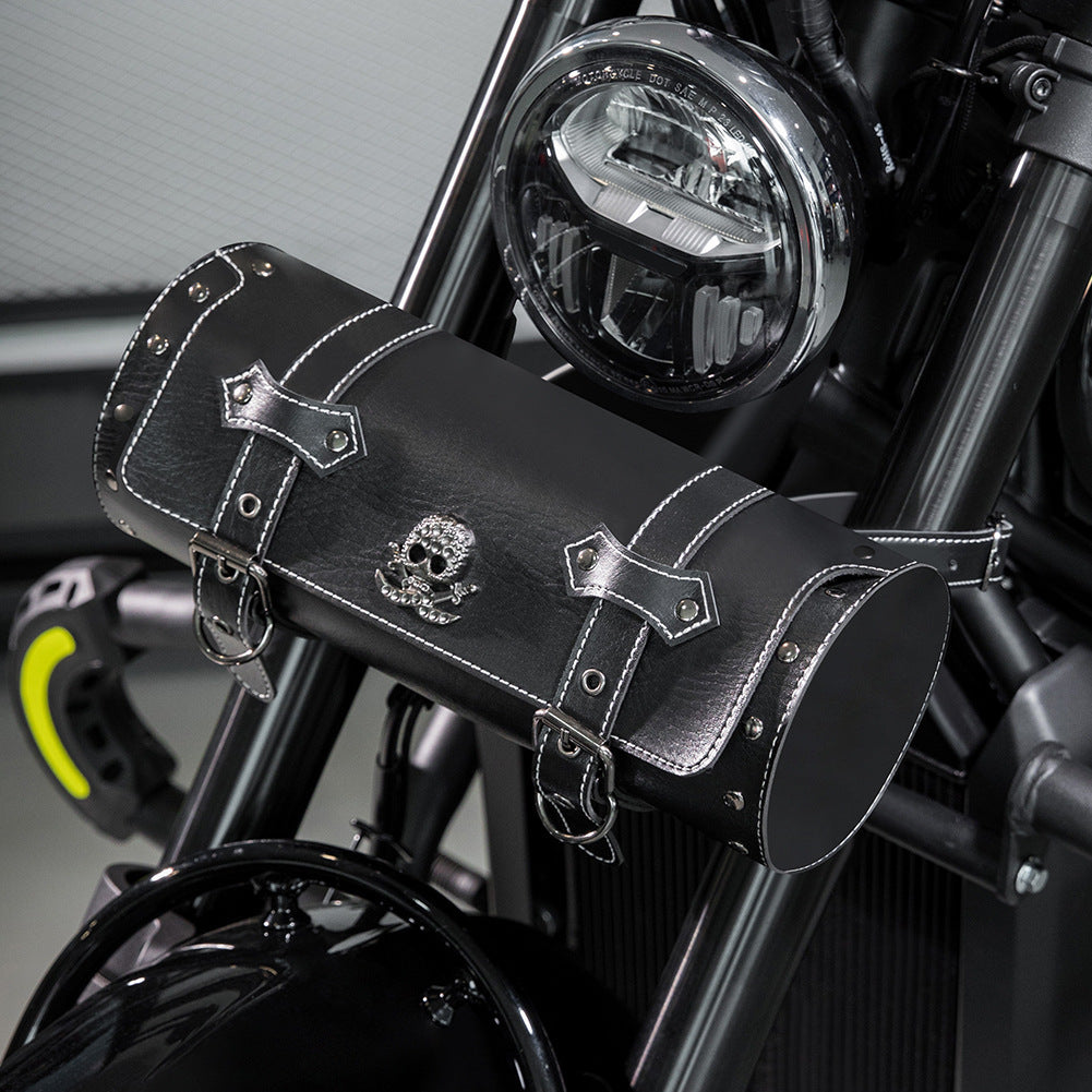 Unisex Punk Retro PU Motorcycle Pannier Bag Saddle Pro