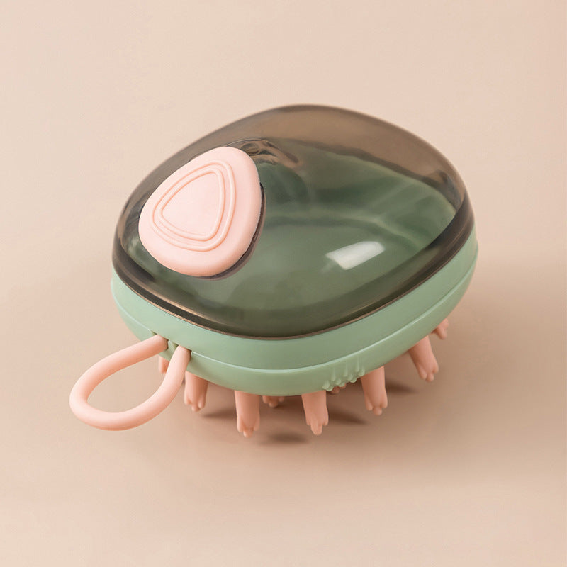 2-in-1 Shampoo Dispensing Pet Bath Brush – Dog & Cat Grooming