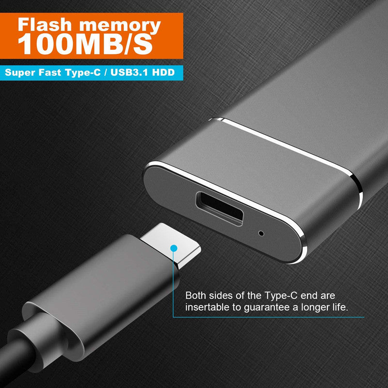 Portable High-Speed SSD – USB-C 10Gbps External Solid State Drive (Up to 1050MB/s, 500GB–2TB)