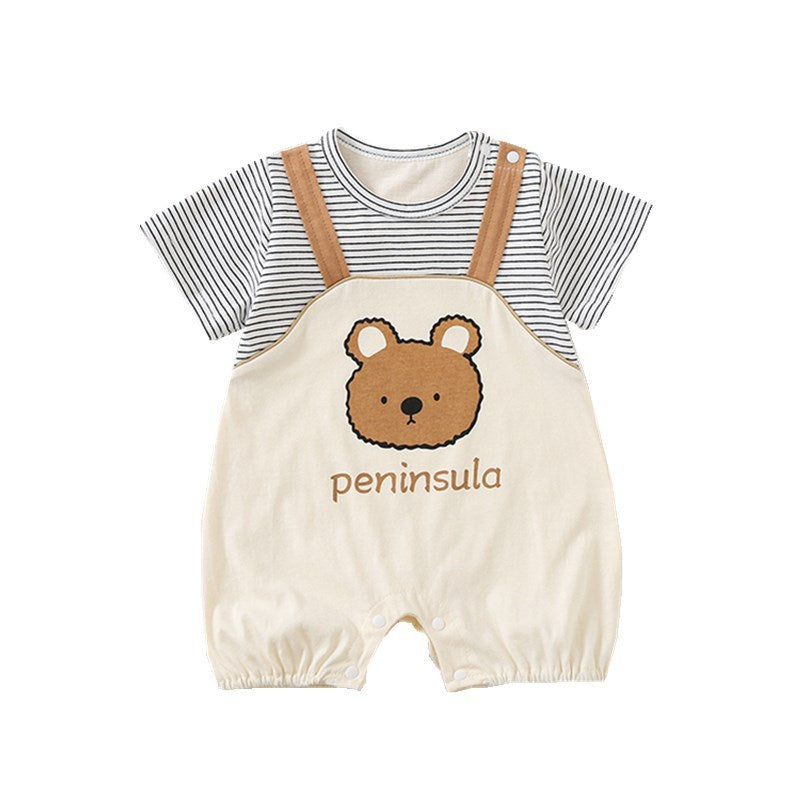 Baby Boy Cartoon Bodysuit – Casual Infant Romper