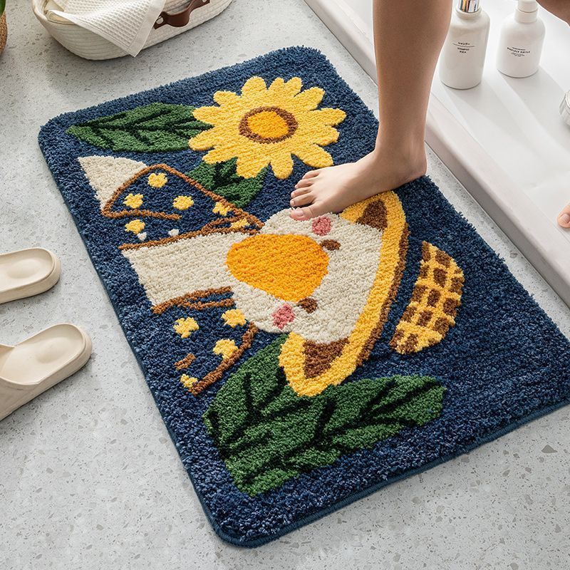Cartoon Household Bathroom Mats – Absorbent Non-Slip Floor Rugs