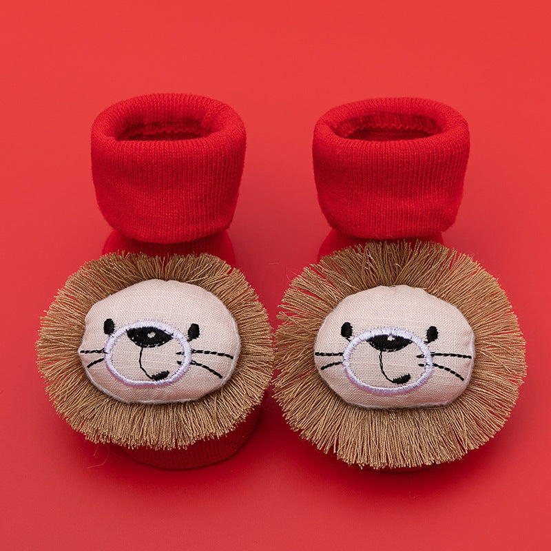 Spring And Autumn Non-slip Not Feel Tight With Feet Cartoon Room Socks