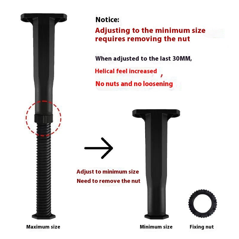 Bed Board Support Frame Load-bearing Jackstay Adjustable Bed Leg