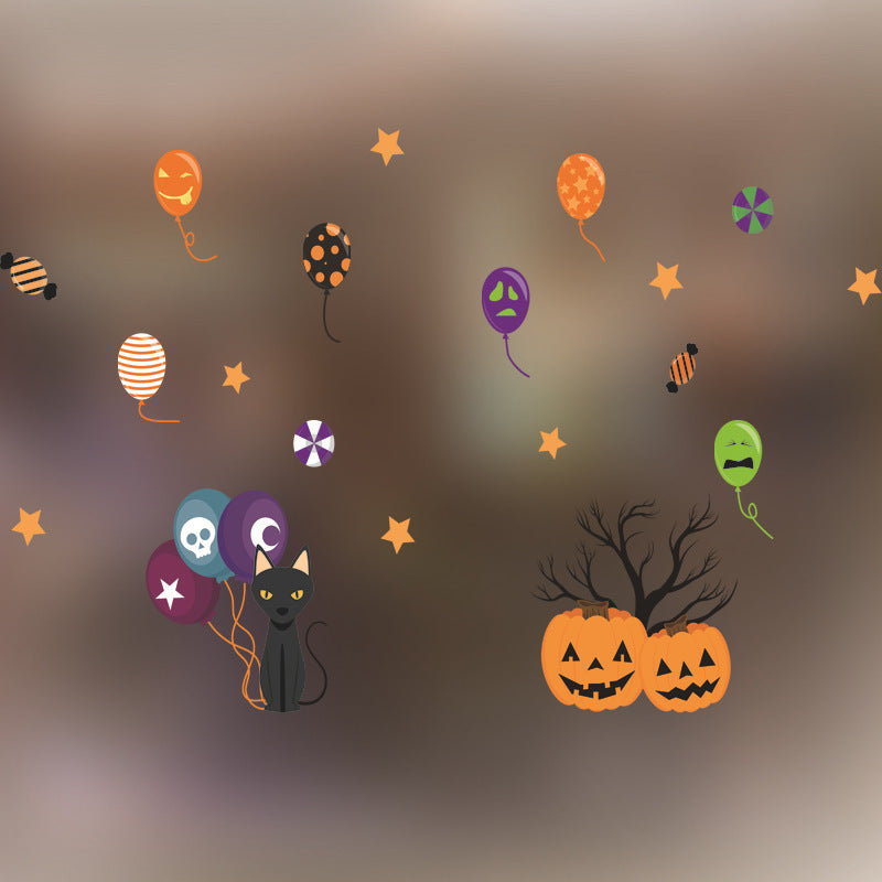 Halloween Decoration Kindergarten Stickers Glass Door