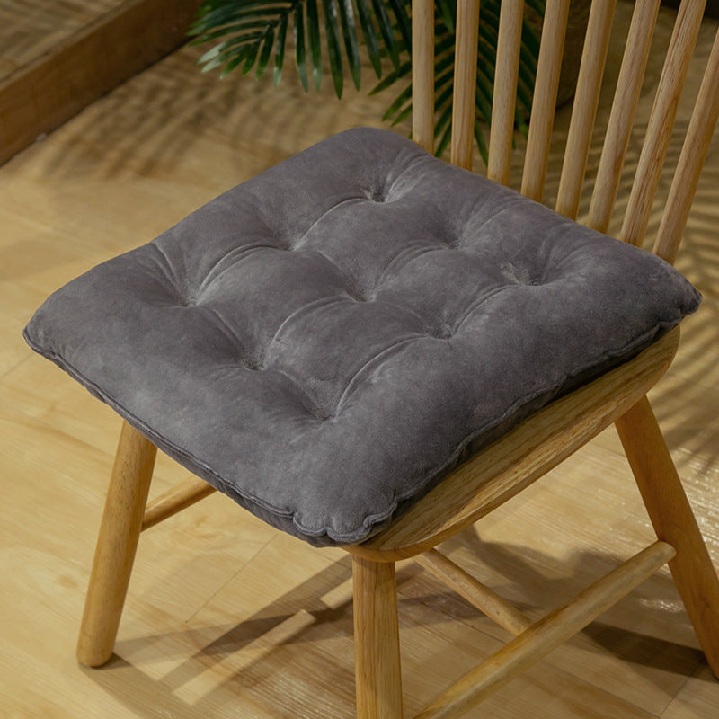 Crystal Velvet Cushion Cute Color Matching Autumn And Winter Warm Seat Cushion Student Stool