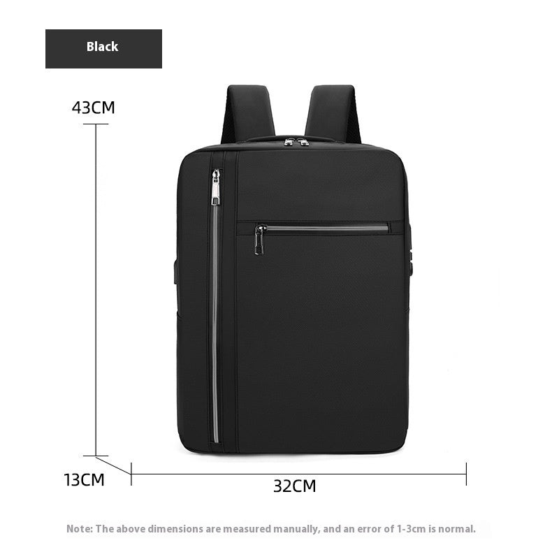 Anti-theft Password Lock Backpack Business Commute Large Capacity Men's
