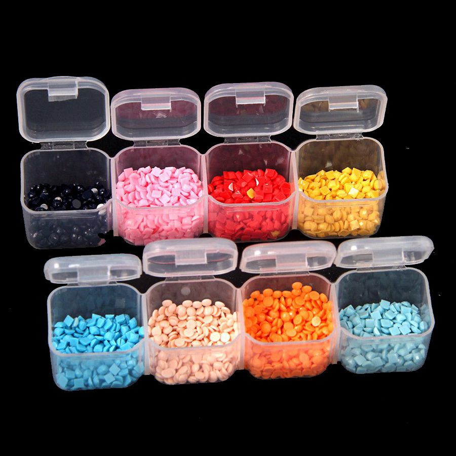 Transparent Plastic Jewelry Storage Box – Diamond Painting & Drawing Tool Case