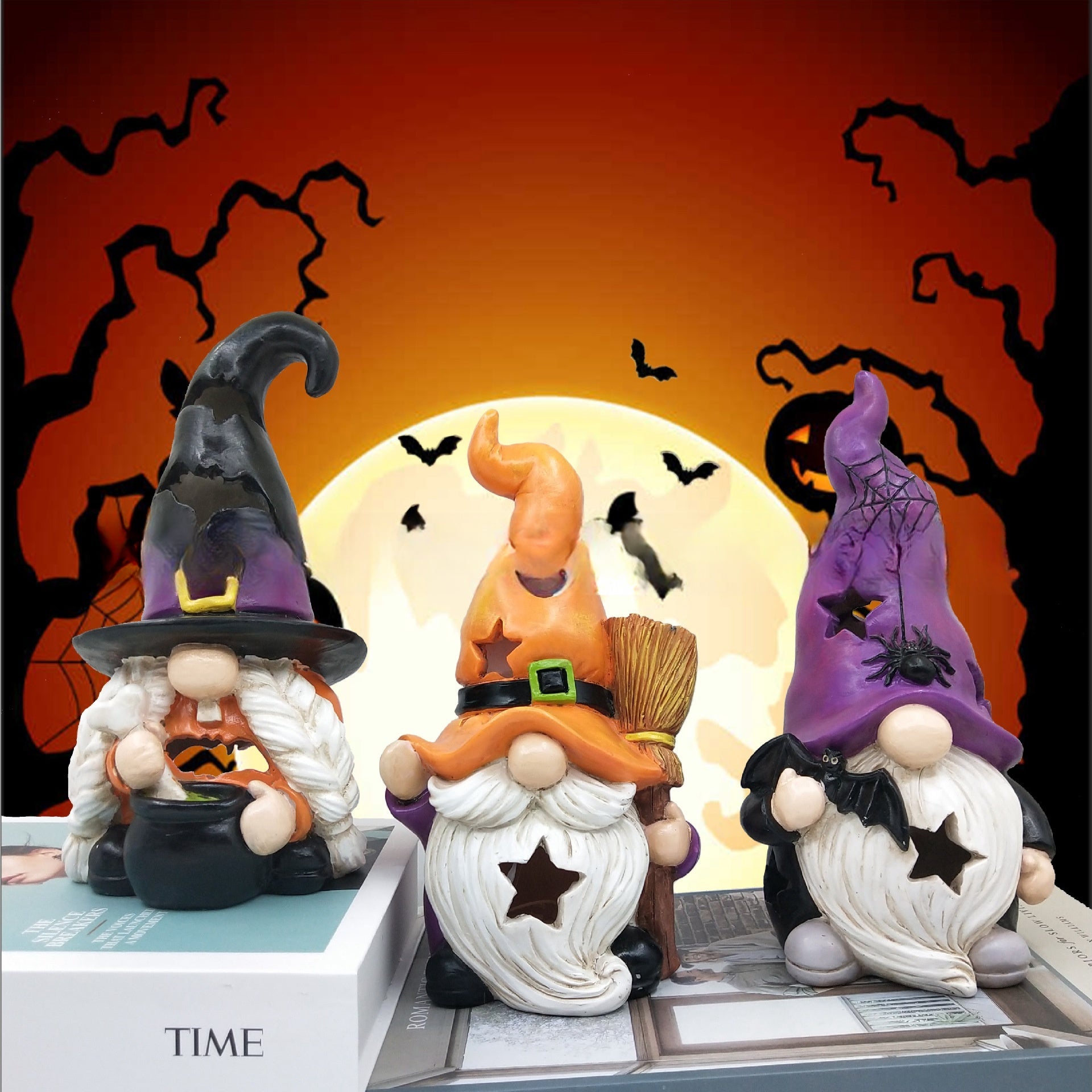 Halloween Ornaments Festival Atmosphere Home Park Party Resin Crafts