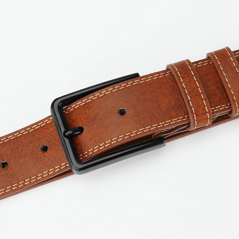 Retro Style Men's Leather Belt
